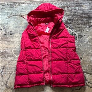 Maurices Vibrant Red Puffer Vest